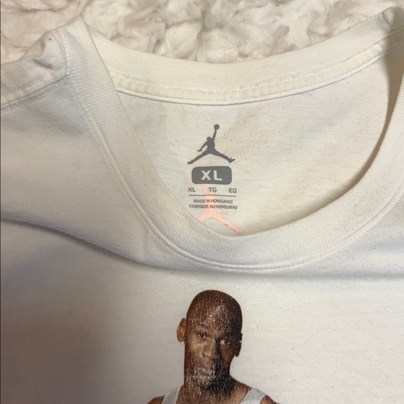 Nike Jordan Mens Hare T-shirt White 658559-100 - Picture 3 of 6